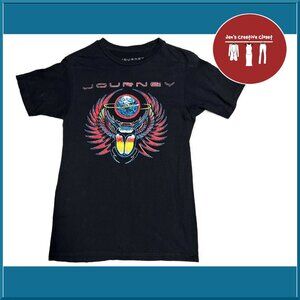 Men's Black Short-Sleeve Journey Beetle Logo Band Tee Size S